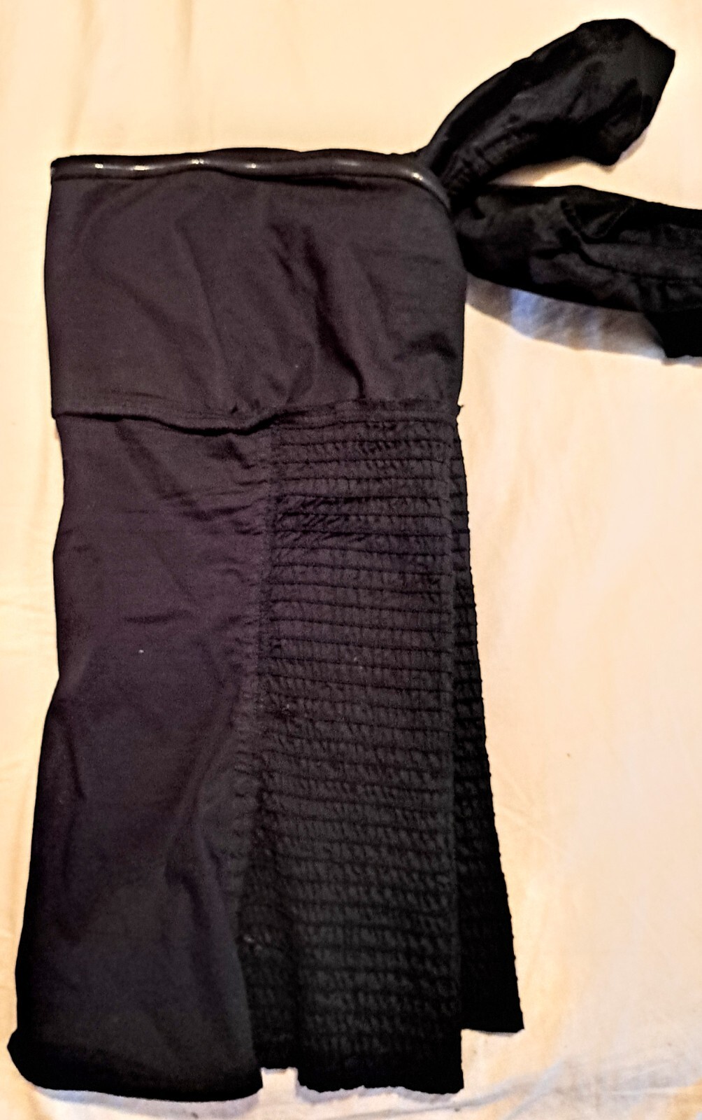 VTG GUESS WOMEN’S Black XL Structured Off the Shoulder Top COTTON BLEND