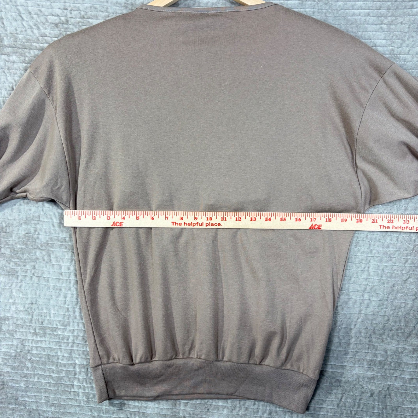 Vintage 1989 Bonnie and Bill Looped Fringe Sweatshirt Taupe Mauve Medium NWT