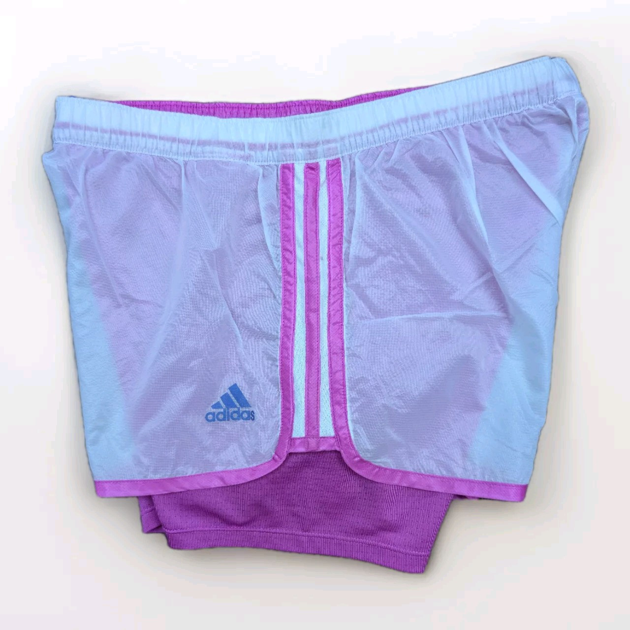 Adidas Glanz Nylon Shorts Running Womens Gym Climalite XS Vintage Sports Gym