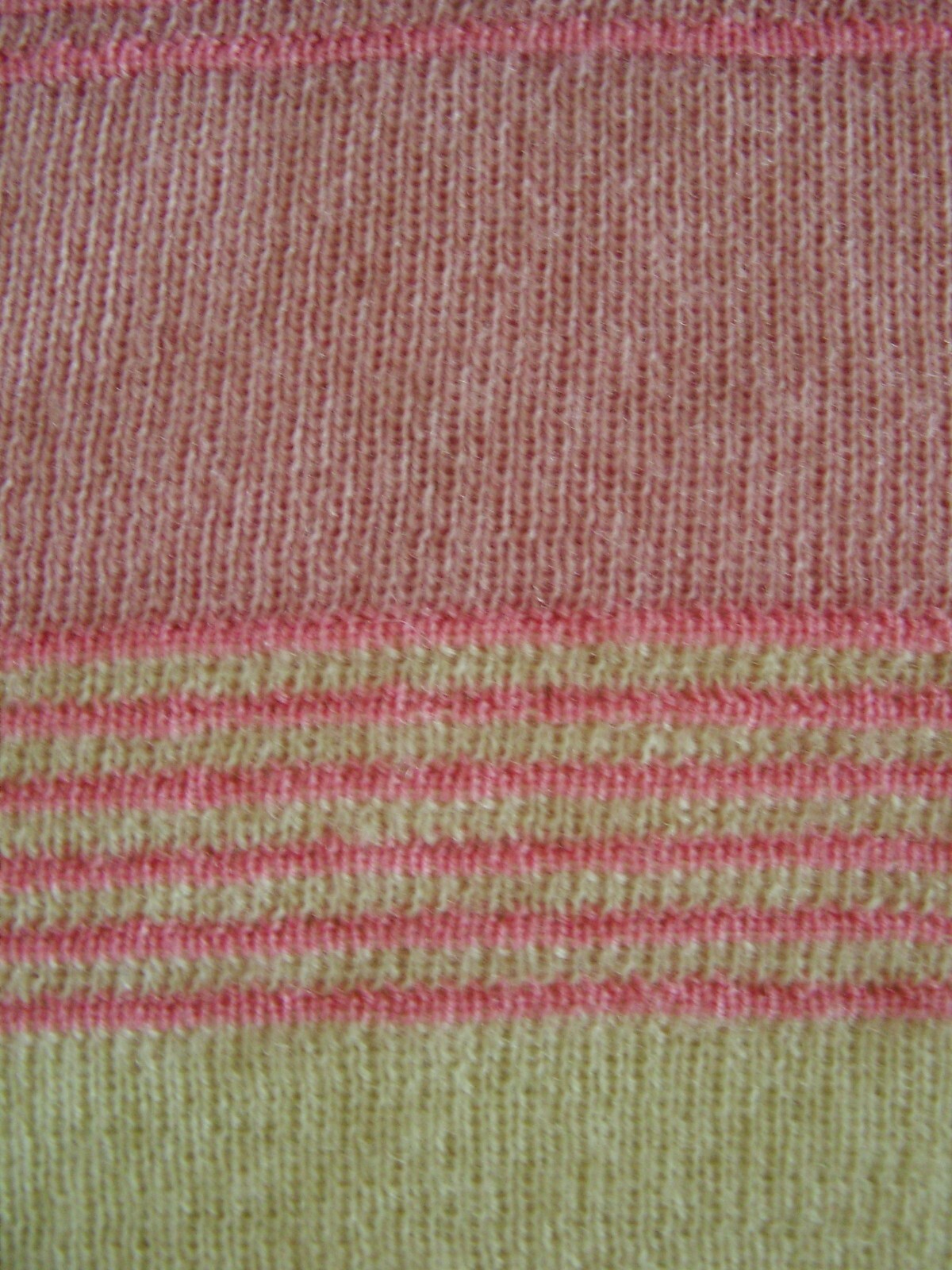VINTAGE wool pink cream candy lolly striped jumper t-shirt 60s Mod ribbed UK10 S
