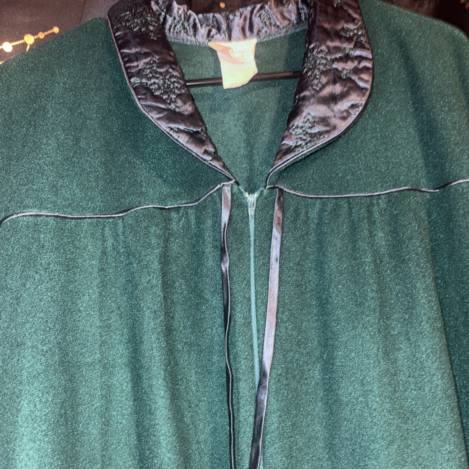 Vintage Sears Mumuu 2x Carriage Court Women Holiday Christmas Gown Grandma MoD