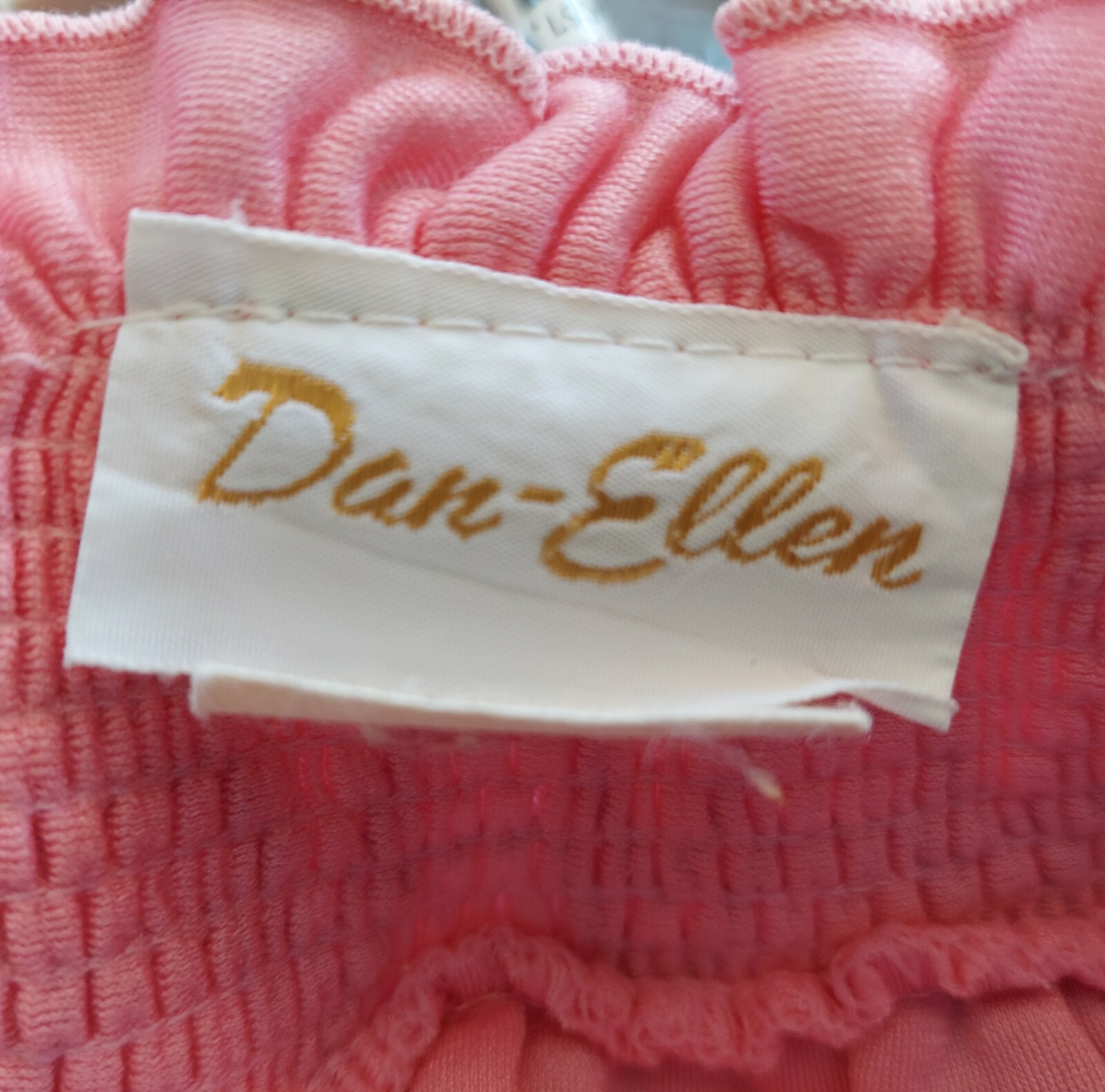 Vintage Pink Dan Ellen Robe w/ Pearl Snaps LS Duster Housecoat Patio Dress MED