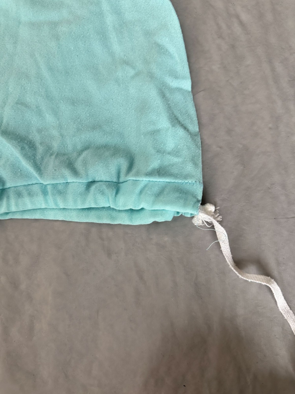 Vintage Baby Nightgown Blue Drawstring Hand Covers