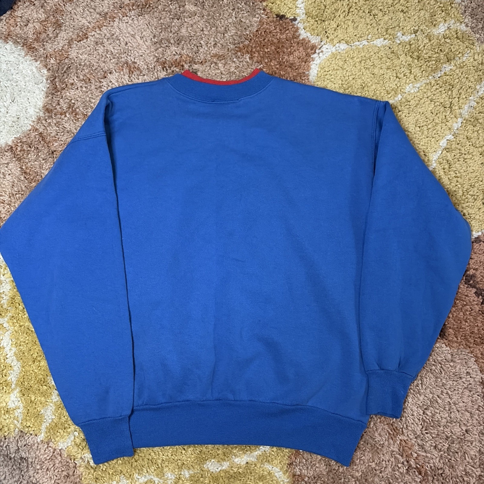 1990s Y2K Vintage Grandma Embroidered Humorous M&C Double Collar Crewneck L
