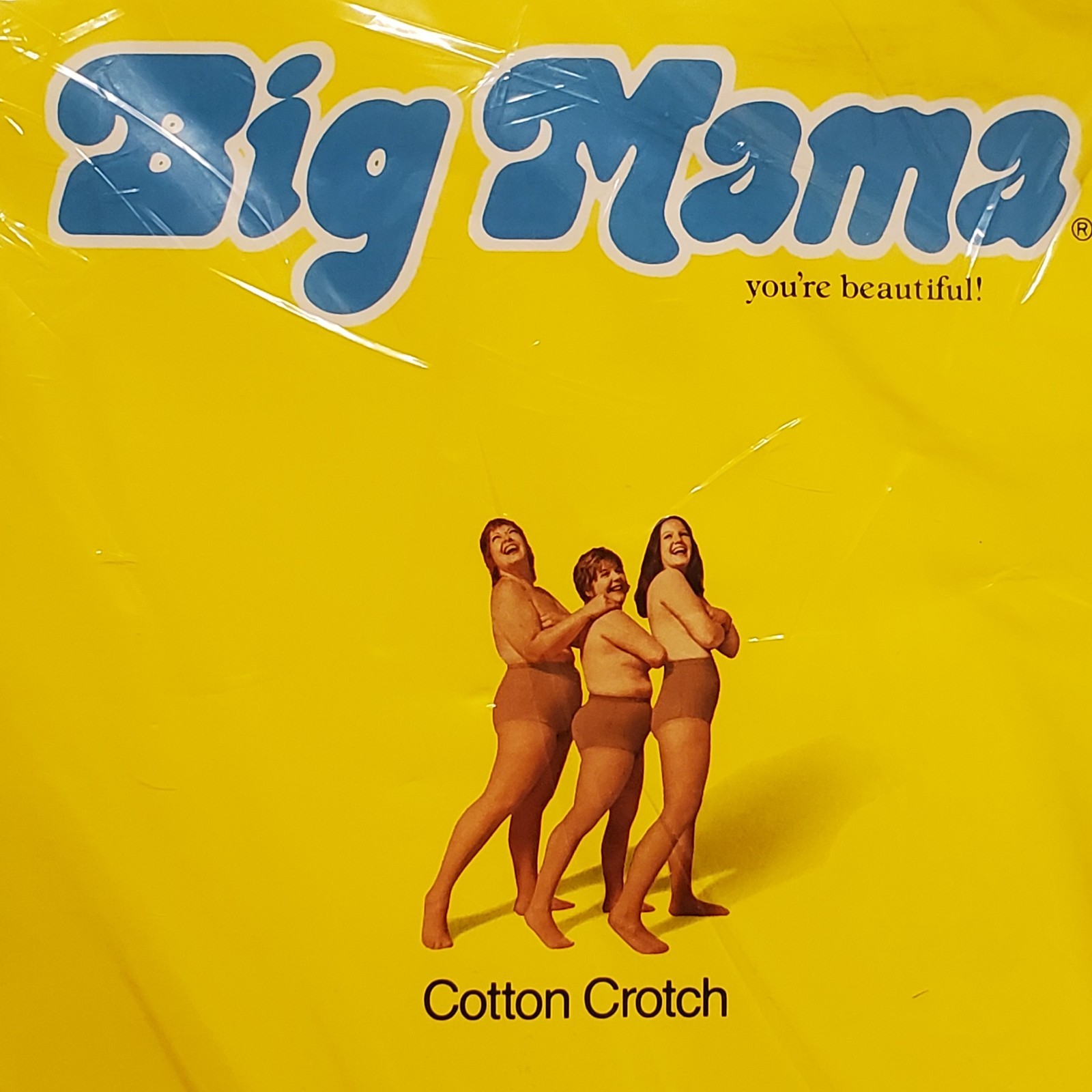 Lot of 2 Vintage 1983 Big Mama Pantyhose M L BEIGETONE Cotton Crotch Sheffield