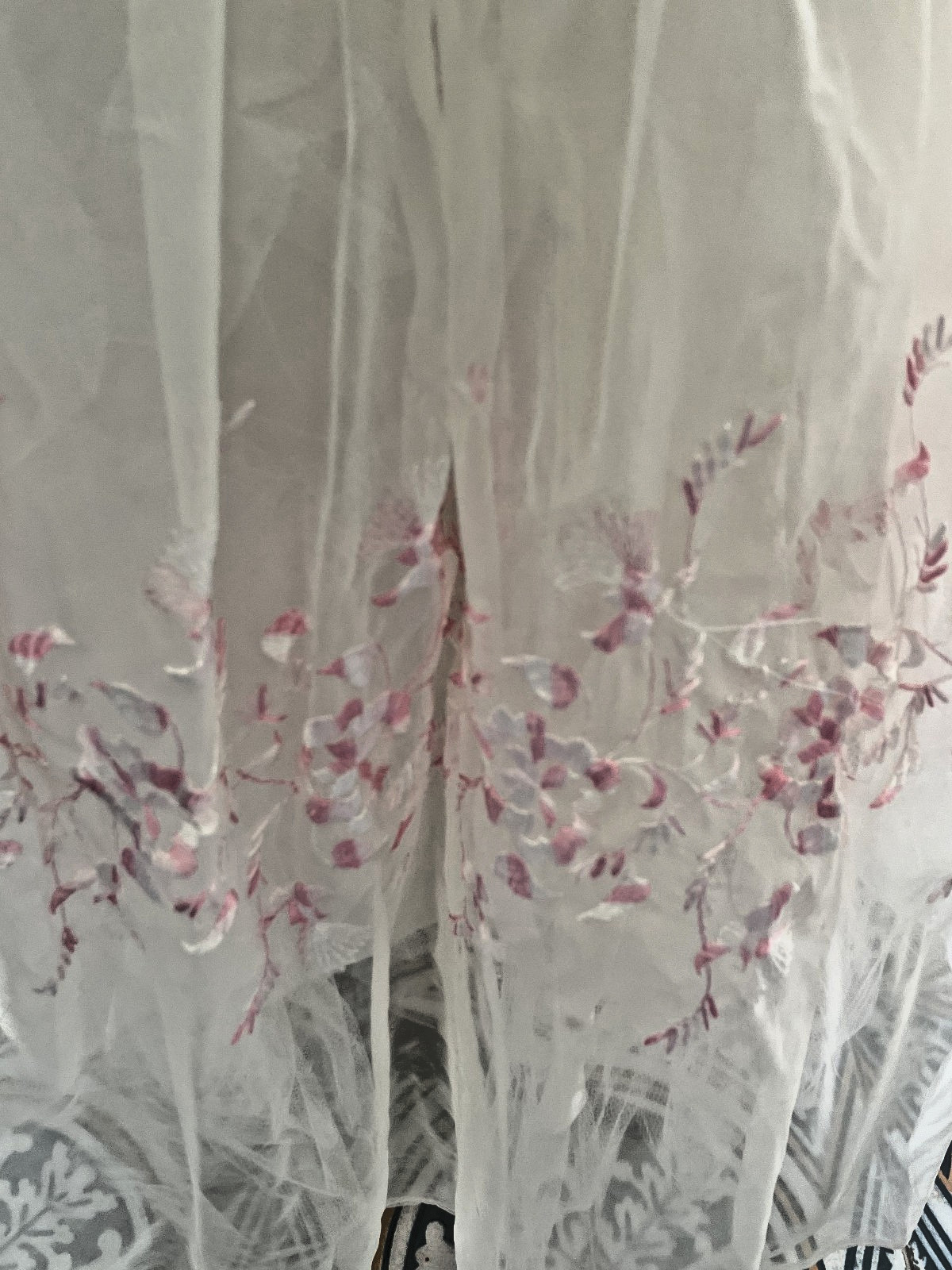 Vintage 1950s / 60s White Tulle Party Dress | Fairycore Prom Gown | Tea Party XS