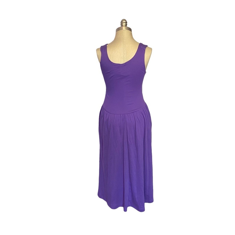 Vintage 80’s Disco Era Sleeveless Maxi Dress, fit and flair size 7/8 juniors.