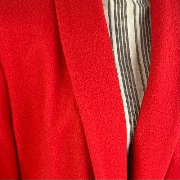 Vintage Kensington Square Red Wool Coat Size 9/10
