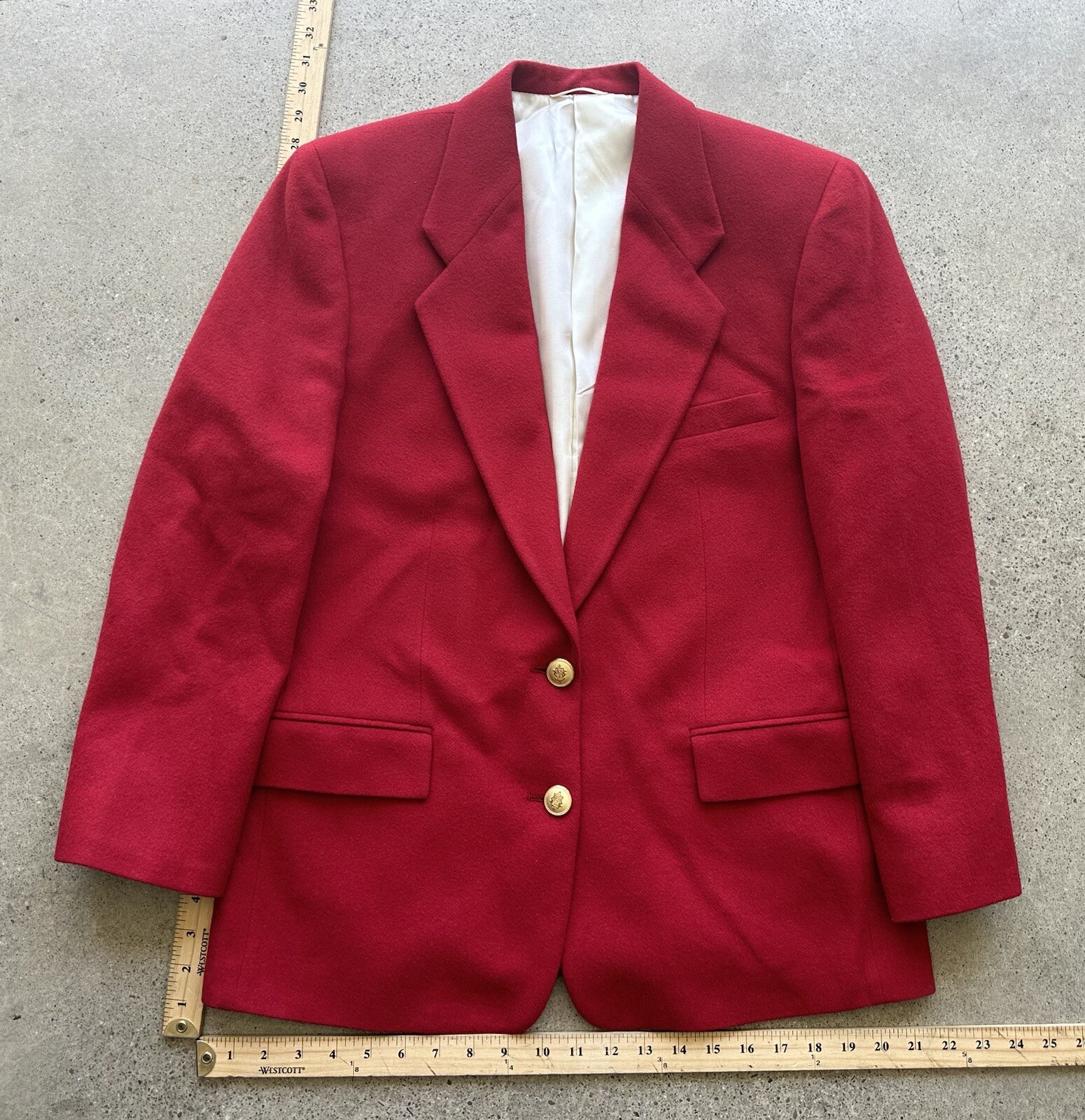 Vintage Pietxafes for Studio 121 Red 4-Pocket Blazer USA Made See Measurements