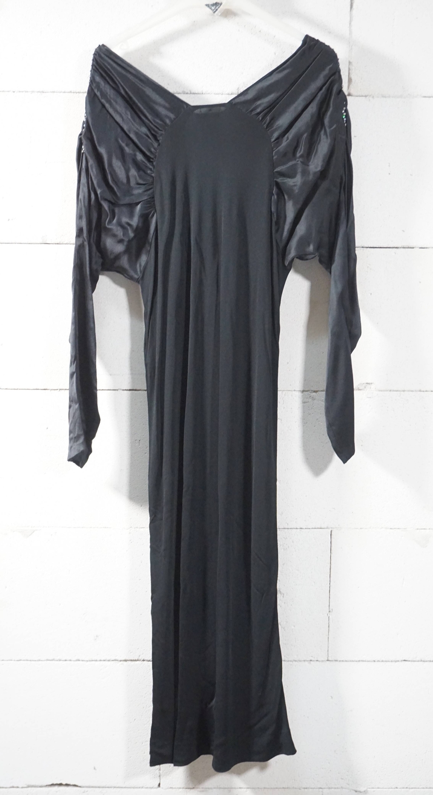 Rarität Vicedomini Milano Italy Design Abendkleid schwarz Anna Mod 265 Gr. 40-42