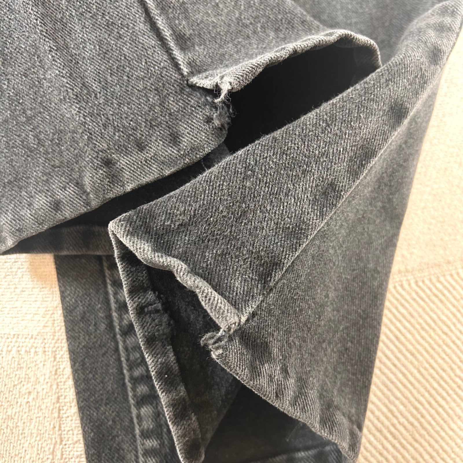 Jordache Vintage High Waisted Straight Leg Jeans Faded Black Size 11/12 *READ