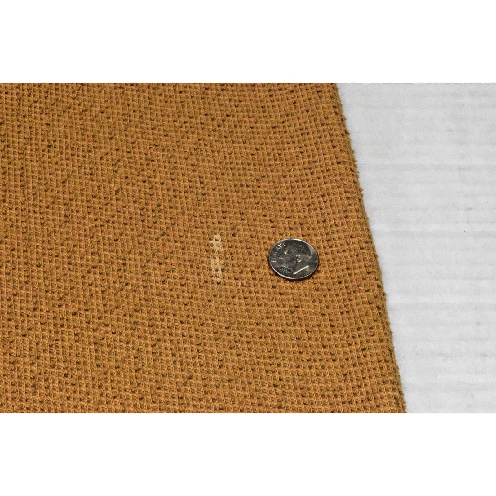 VTG Skirt Jacket Set Size S 60s Honey Brown Coarse Cotton Knit Union Made USA