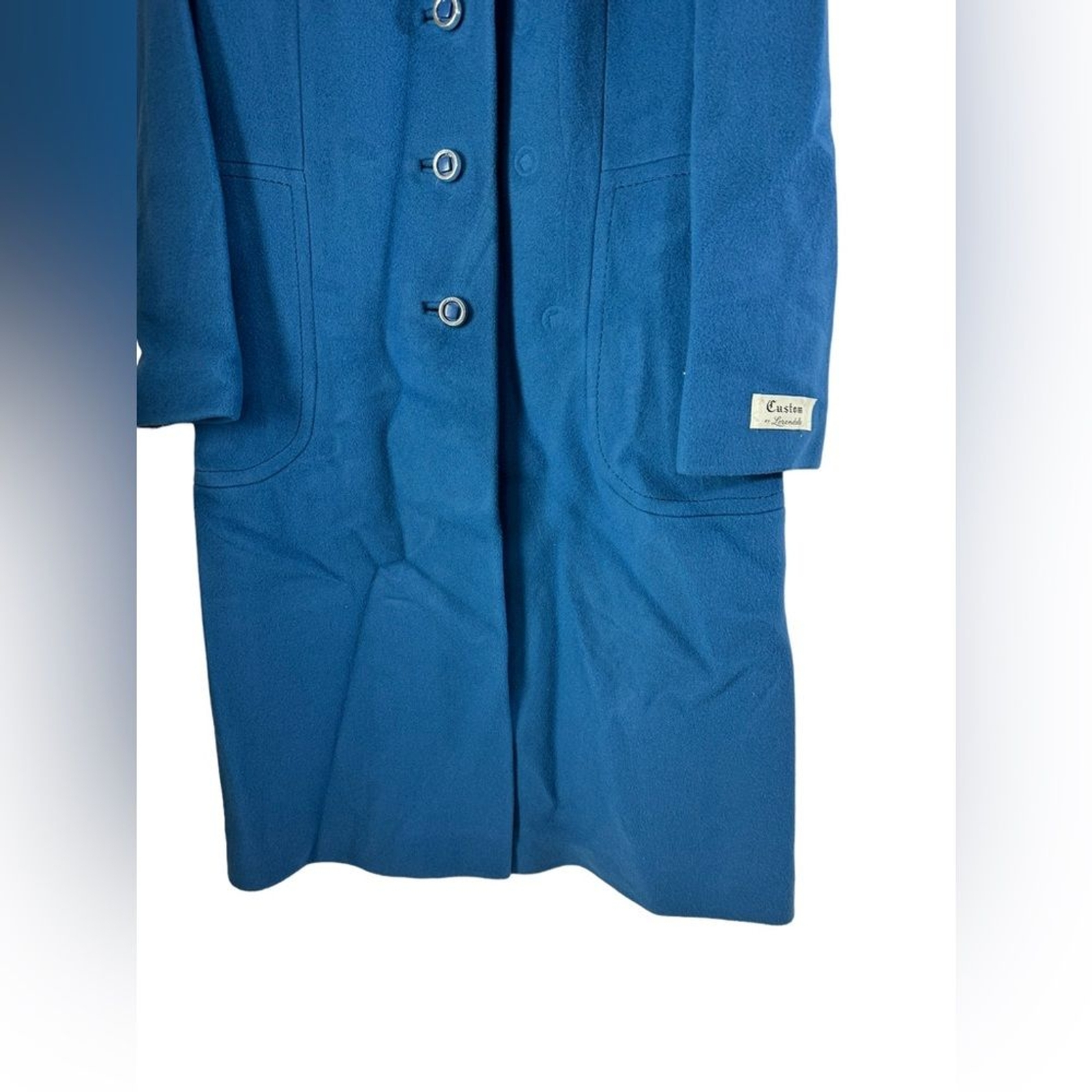 Vintage B. Forman Co. 100% cashmere blue coat size 6 New with tag