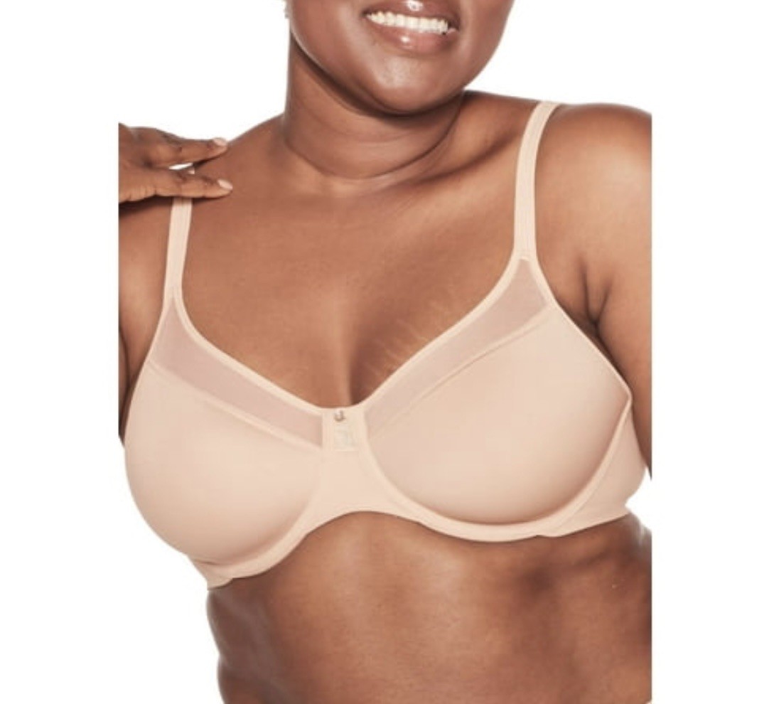 NWT Bali DF3439 Women’s One Smooth U Ultra Neckline Underwire Bra Nude 38DD