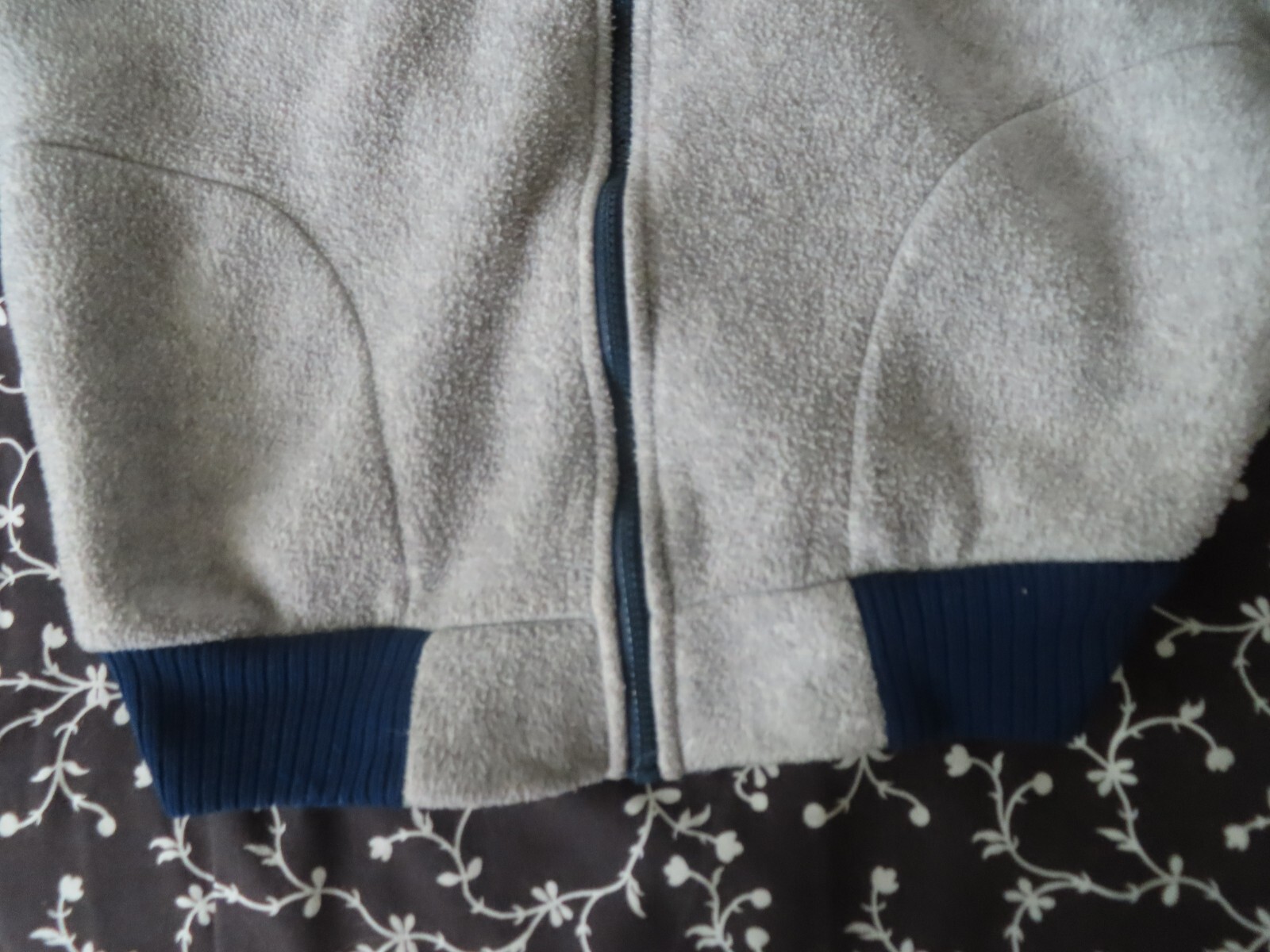 vintage 70s womens patagonia fleece full zip jacket sz 13/14