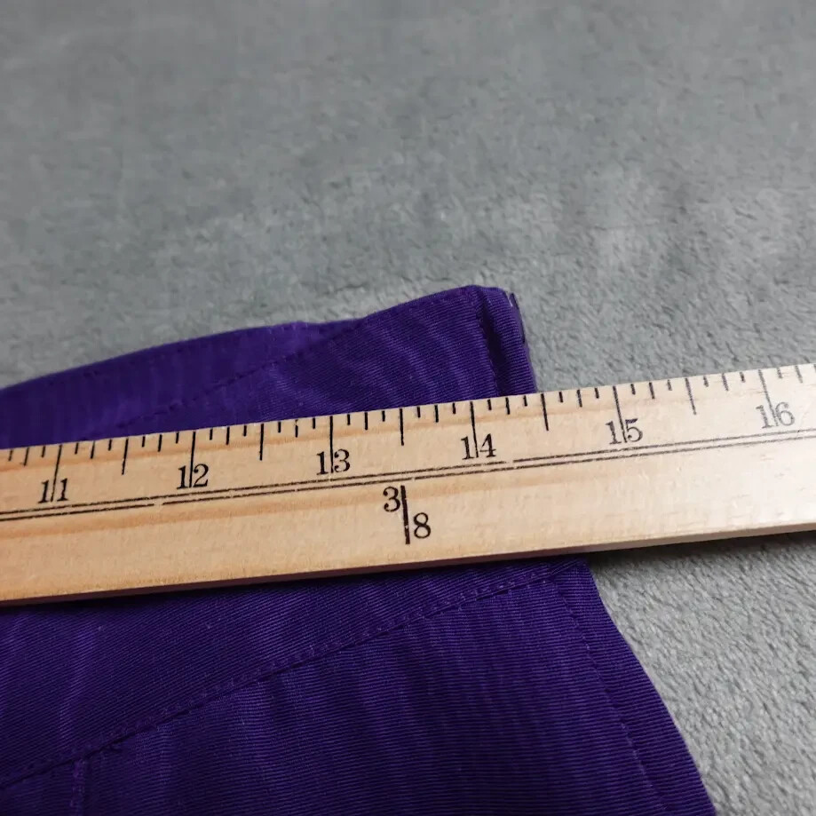 Vintage Genny Electric Purple Grape Satin Skirt Women’s Made in Italy for Neiman