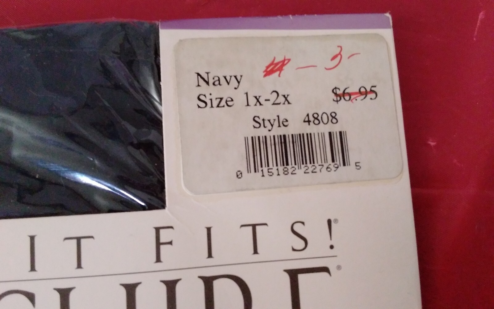 Pantyhose Vintage 1994 Berkshire It Fits lot of 2 Pair Nylons Queen Navy