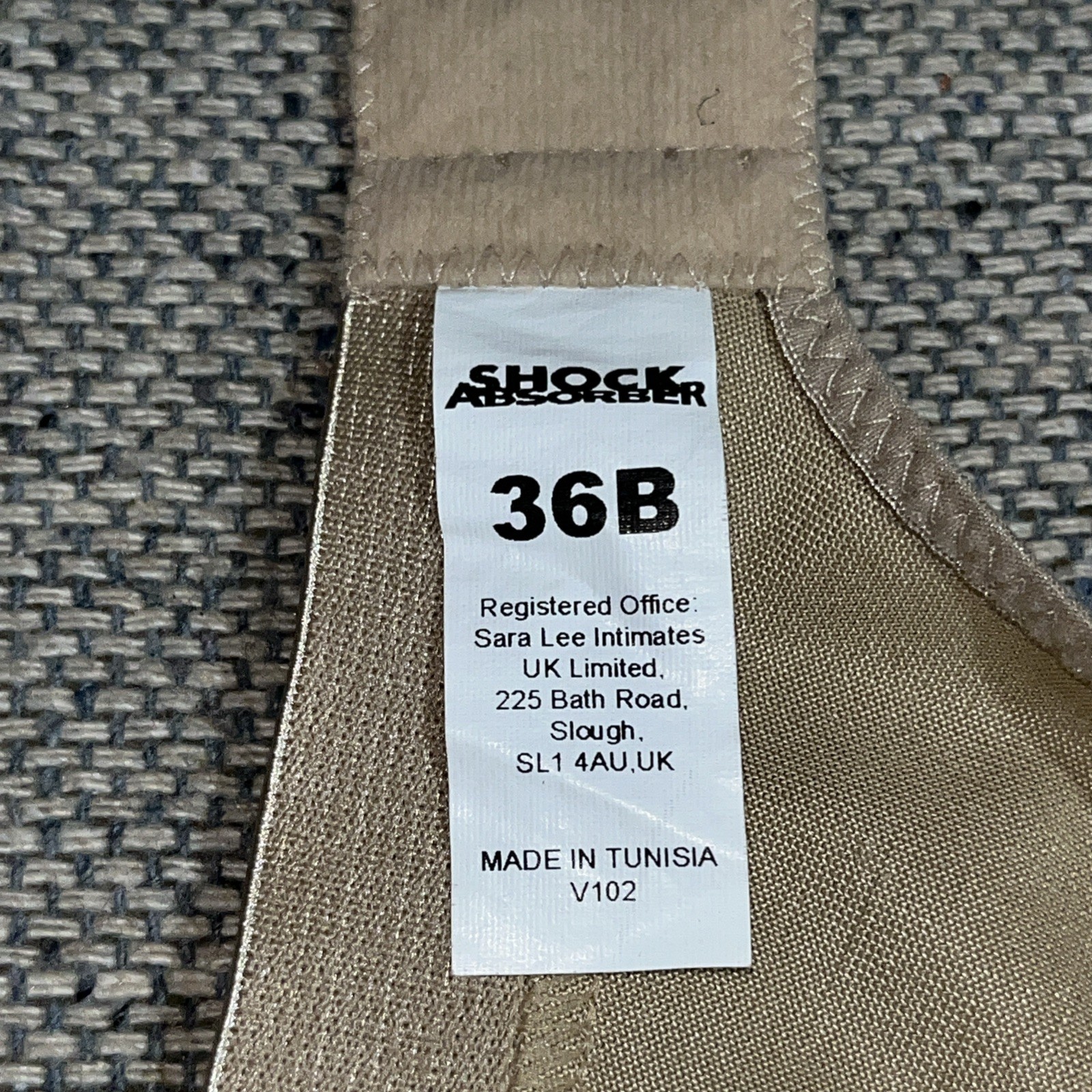 Shock Absorber 36B Champagne Support No Wire Free Sports Bra New
