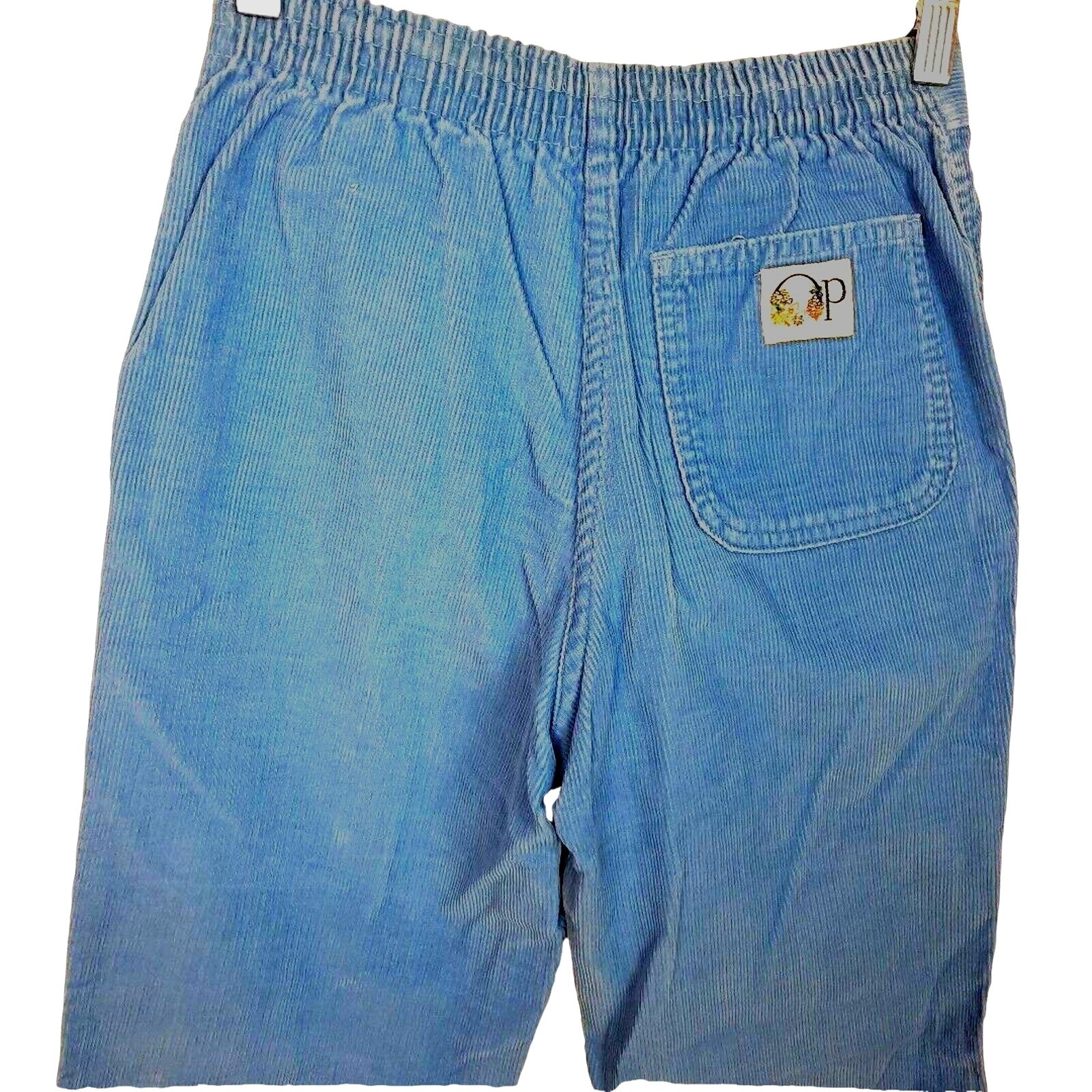 Vintage OP Ocean Pacific High Waist Corduroy Pants Small 24×29 Blue Surf Skate