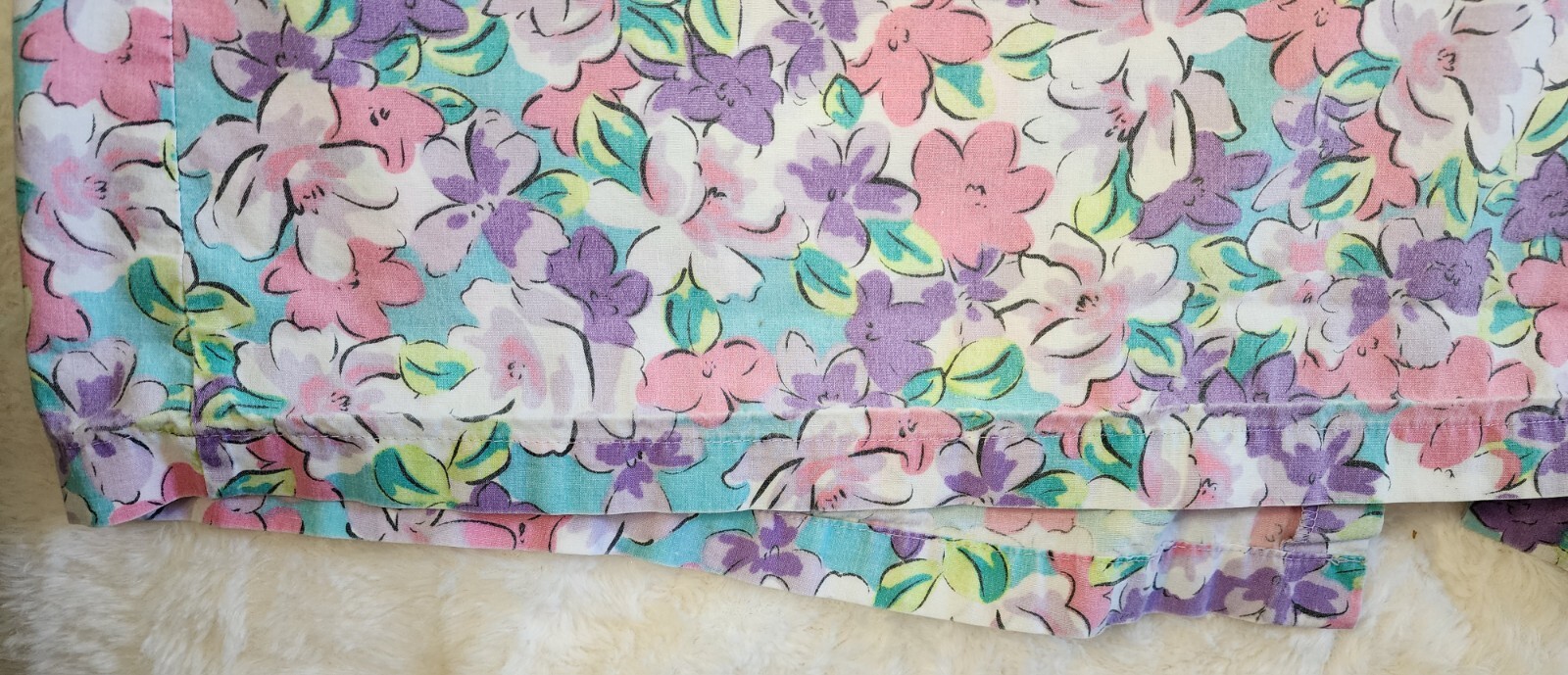 Vintage K-Mart PINK With Pearl Style Snap Closure House Coat Duster Nightgown L