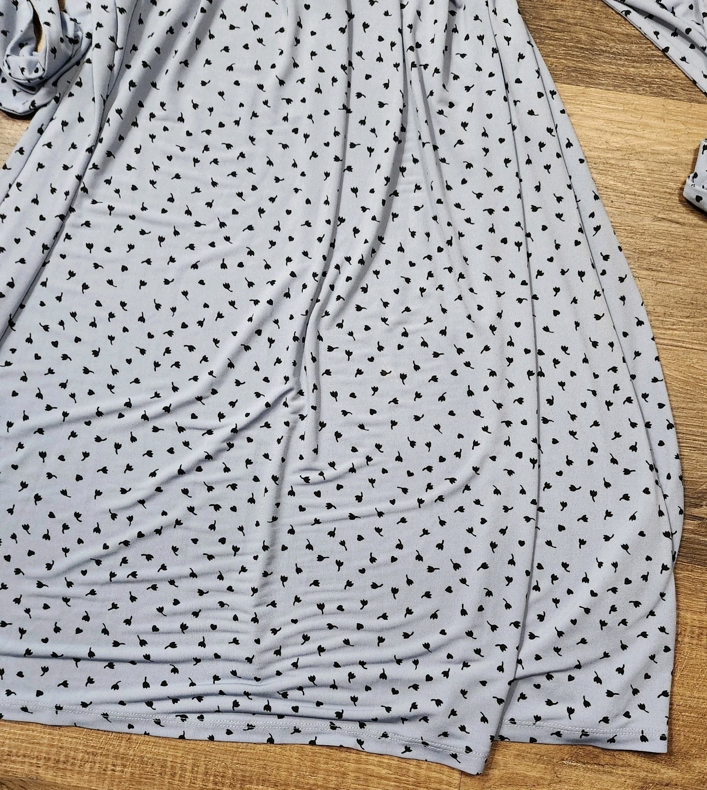 VTG LIZ CLAIBORNE PETITE Blue POLKA DOT Summer DRESS Size LARGE