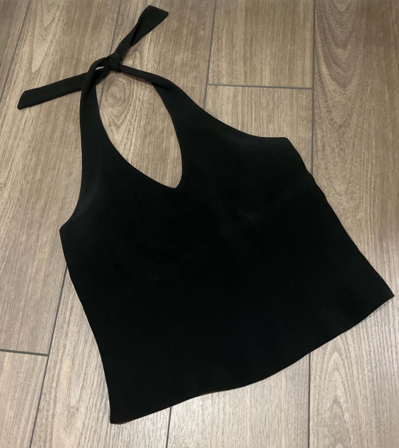 VTG Harold’s Black Dressy Halter Top with tie Size 4 – BT1