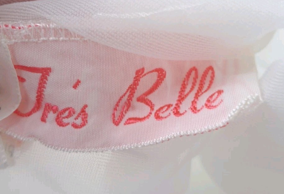 Vintage Tres Belle 60s Robe Peignoir Bridal Sheer Chiffon Sz 11 Cottagecore