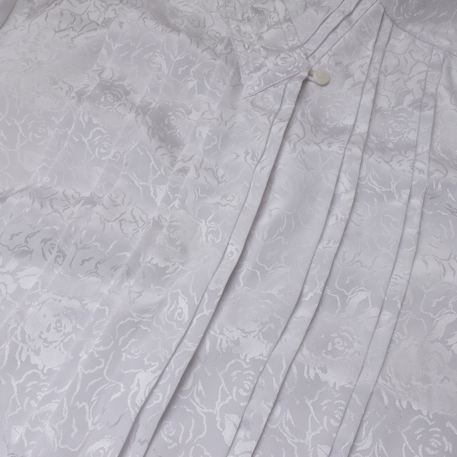 Vintage 90s Claudia Richard Pleated Floral Long Sleeve Shirt Blouse 14 Large