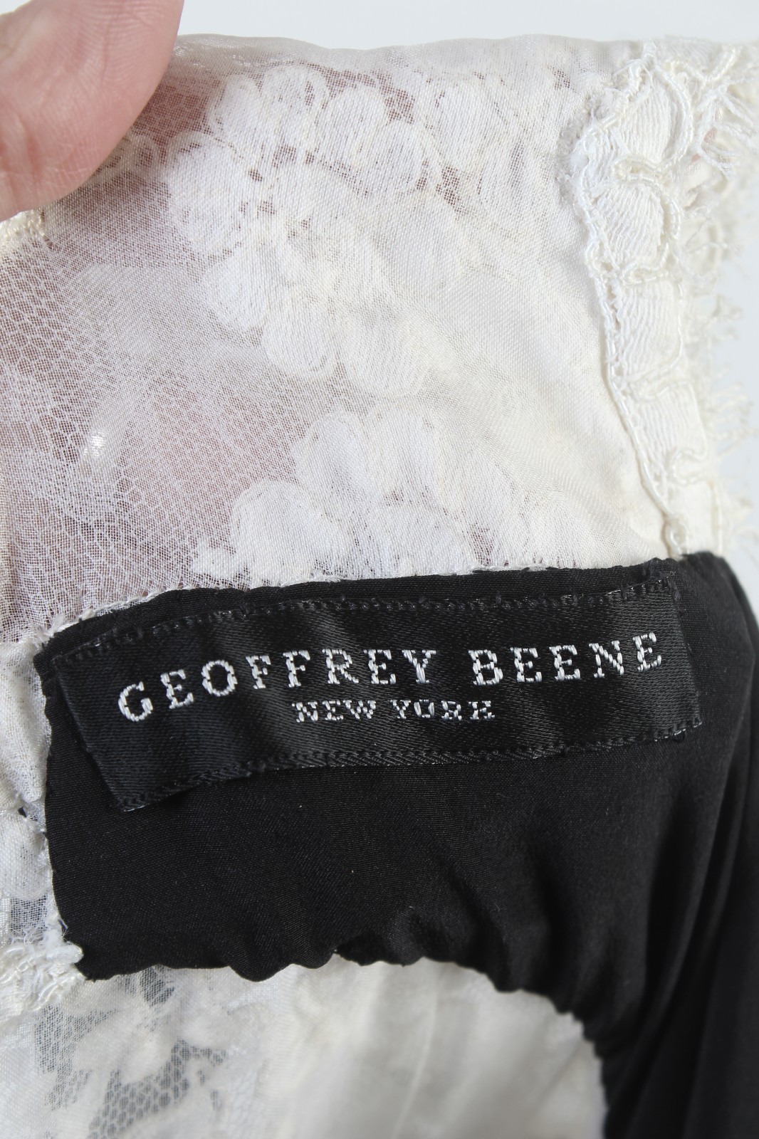 Vtg Geoffrey Beene Tuxedo Dress Neiman Marcus Black Silk Evening Designer Gown