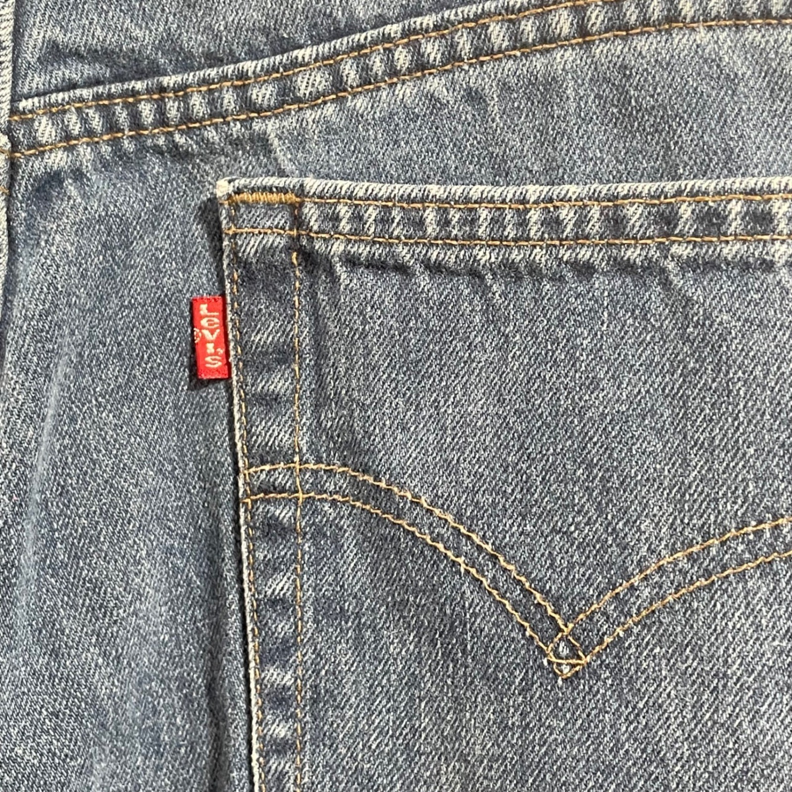 Vintage Levis 577 Lower Rise Loose Fit Jeans Blue Made in USA 16 MIS S 34×28