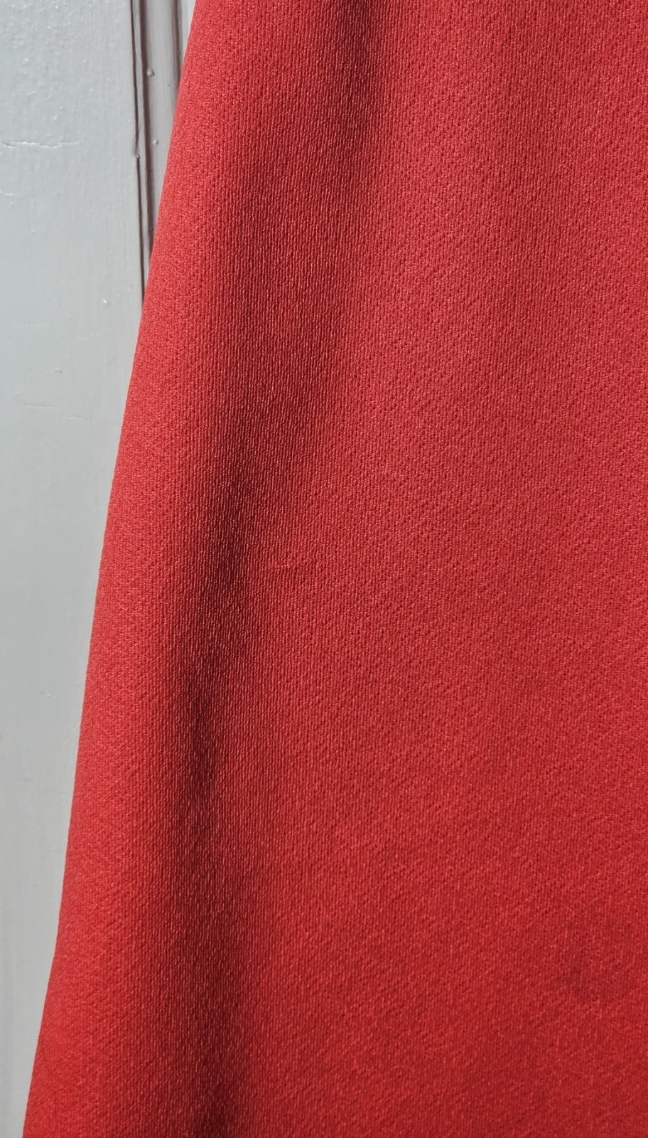 VTG 70’s Polyester Dress Size S/M 39″Chest Coral Orange Sleeveless Unionmade USA