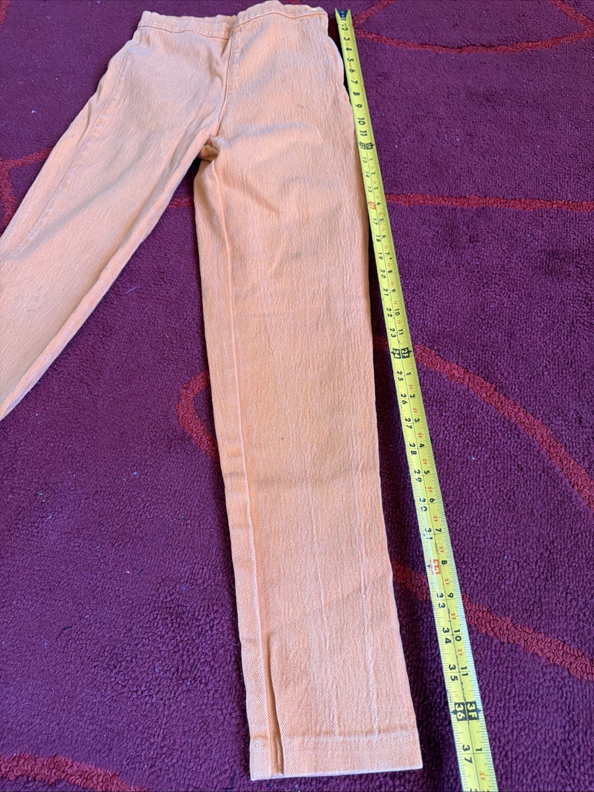 Rare Vintage JouJou Orange Denim Slim Jeans Women’s Small
