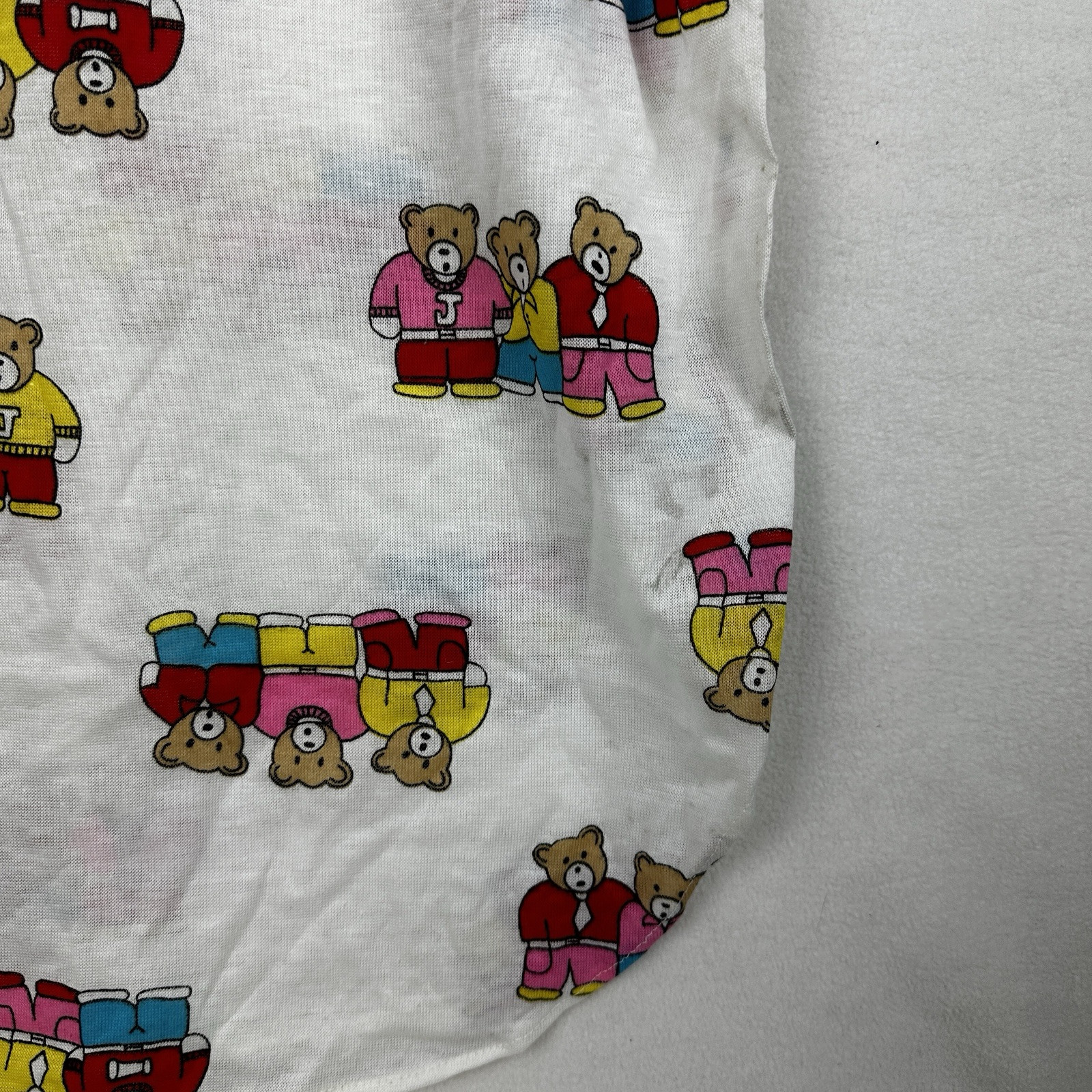 Vintage Women’s Large Nightgown Jennifer Dale Teddy Bear Short Sleeve Union Made