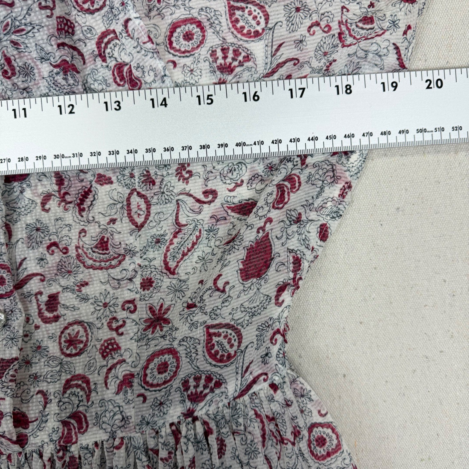 Vintage 1950s 60s Handmade Sheer Paisley Floral Bow Fit Flare Dress M VTG