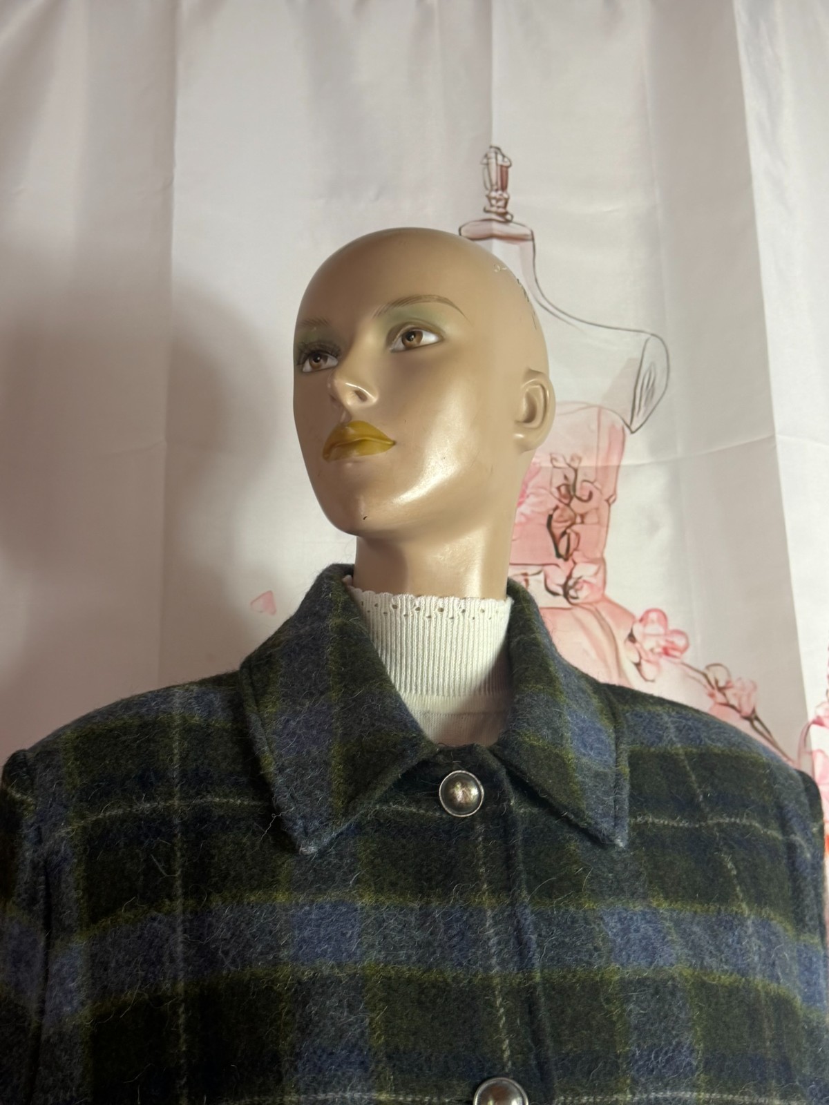 Hammerschmid Alpaca Virgin Wool Jacket 42 44 46 Heritage Check Vintage Luxury