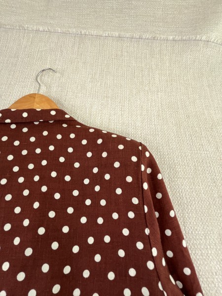 True Vintage Campus Casuals Sports Coat Polka Dot 1970s Groovy Hippy Blazer VTG