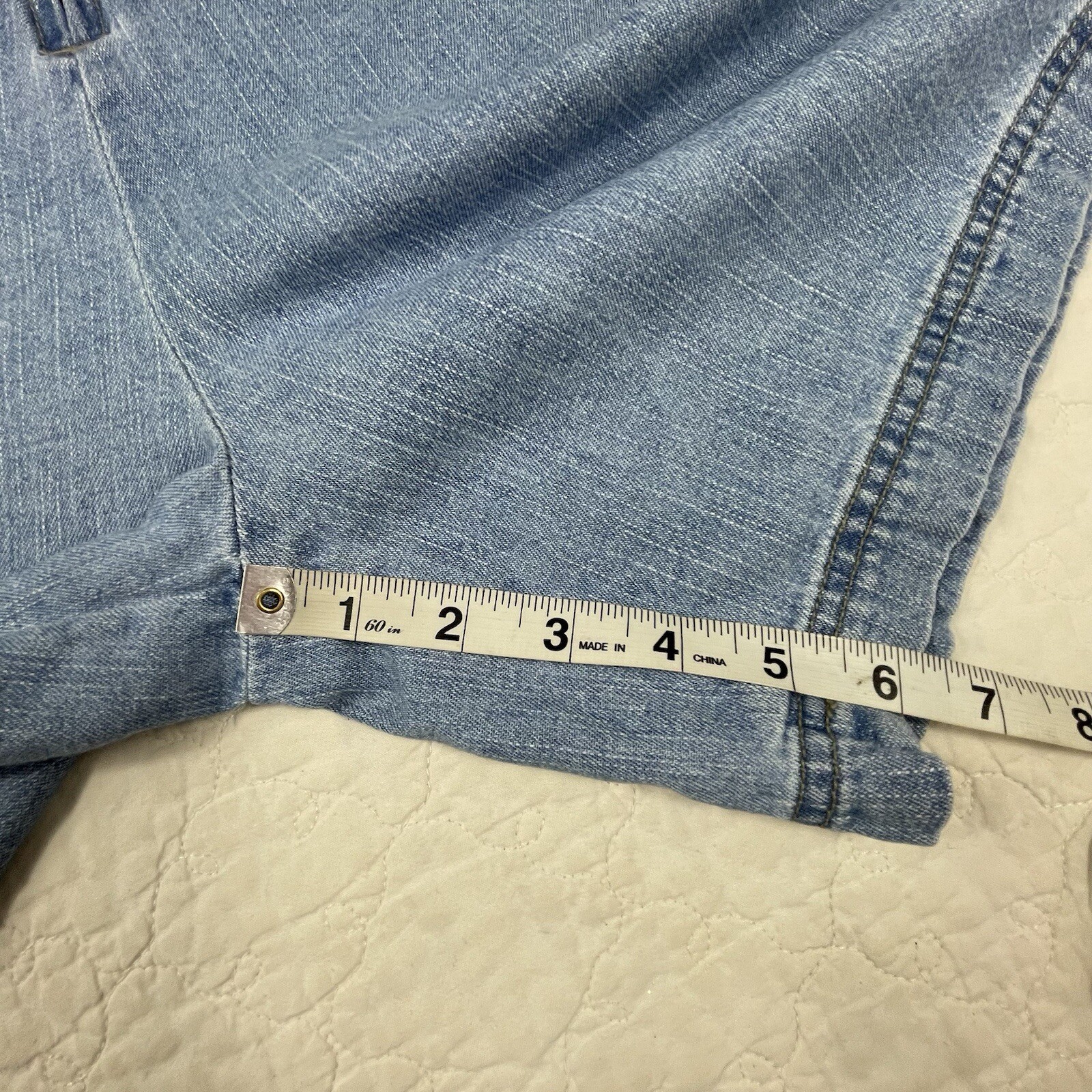 Vintage Bill Blass 90s Y2K Denim Wrap Skorts Waist 32″