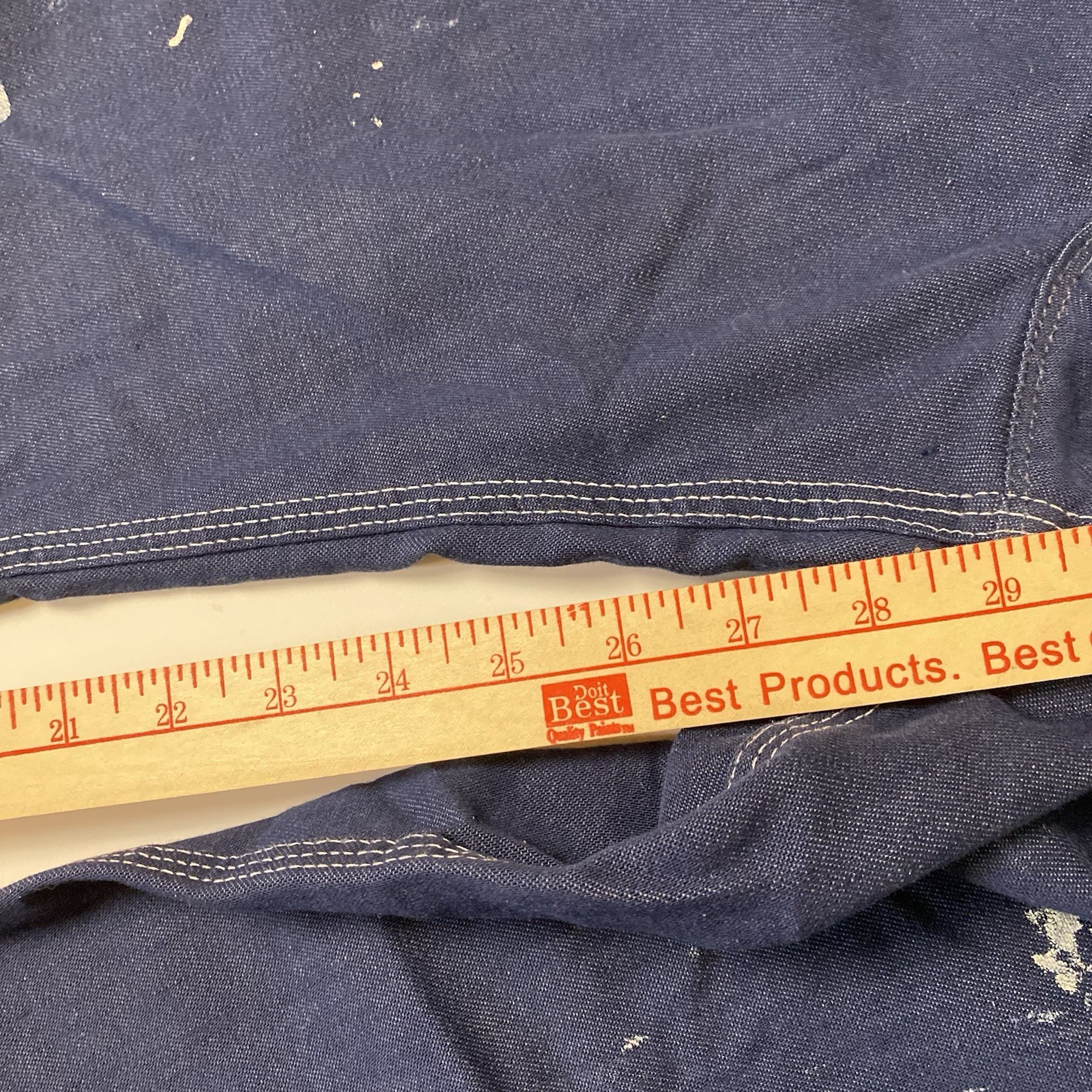 1970s Vintage Sears Denim Carpenter Jeans Painter Pants 32×30 Fits 31 x 29
