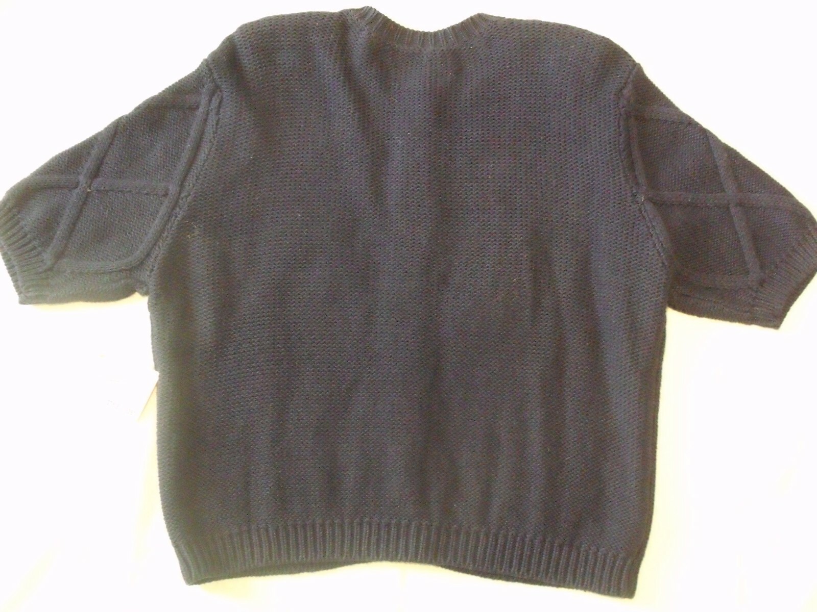 SUSAN BRISTOL L Embroidered Yachting Party Blue Sailing Sweater Vintage New Tags