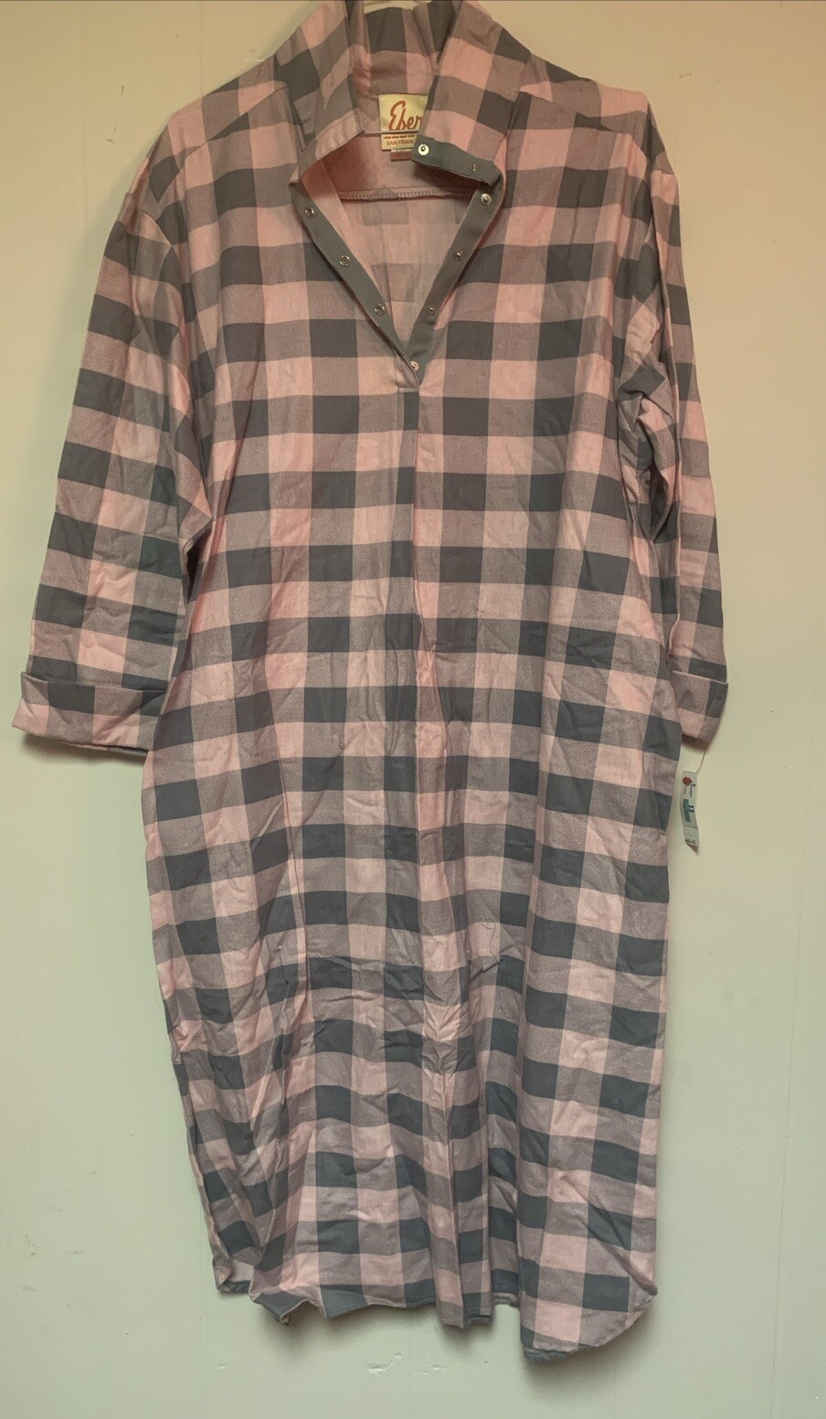 Vintage Country Shirt Dress Prairie Lounge Comfy Cottage NWT 80s 90s Dead Stock