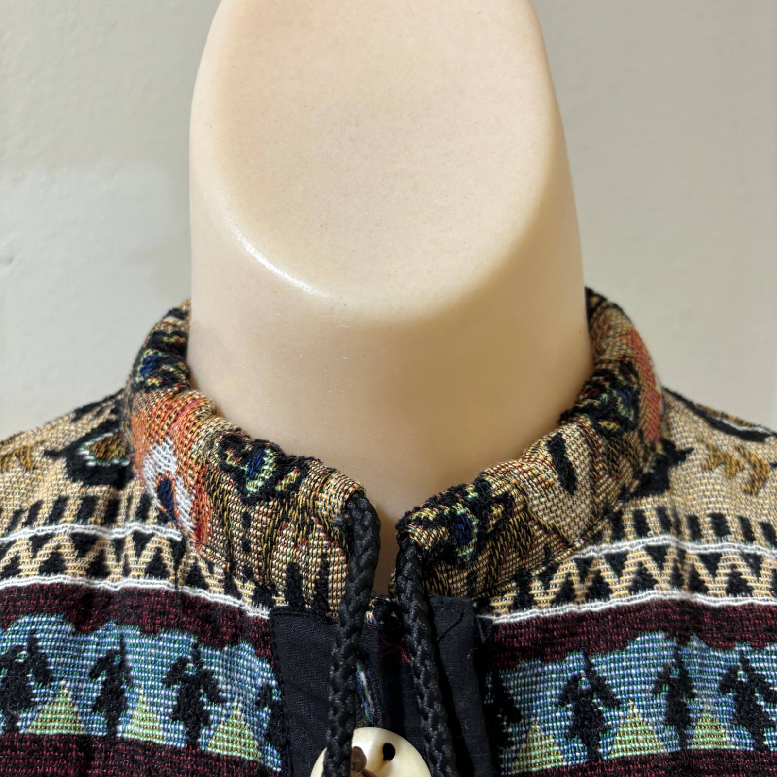 Flashback Womens Western Tapestry Blazer Small Prairie Ranch Rustic Boho