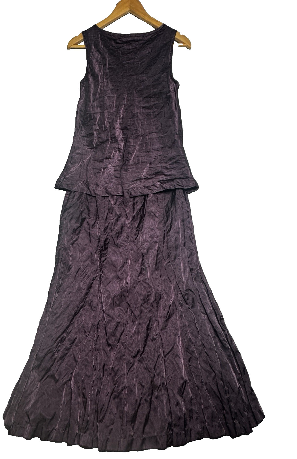 Vintage Clothe by Muriel Dombret 2 Piece Skirt Set 8 Plum Y2K Formal