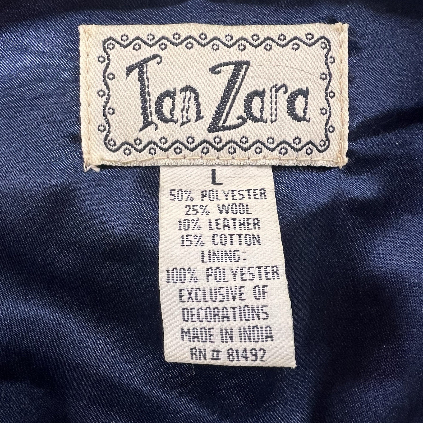 Vintage Tan Zara Patchwork Vest Womens Large Plaid Wool Leather Blend Beige Tan