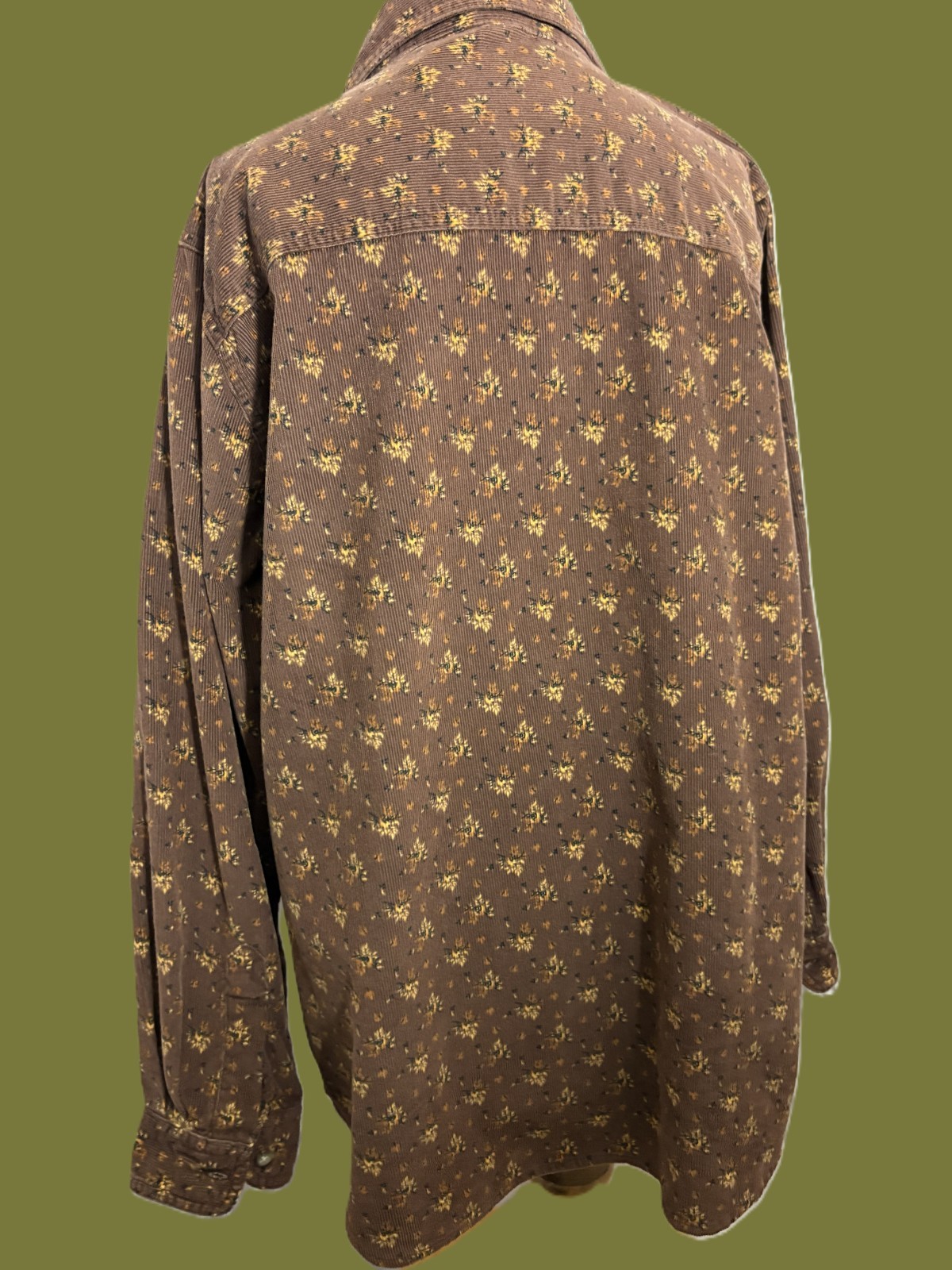 VTG Looney Tunes Woman’s Floral Corduroy Button Up Tweety Bird Size 14W/16W