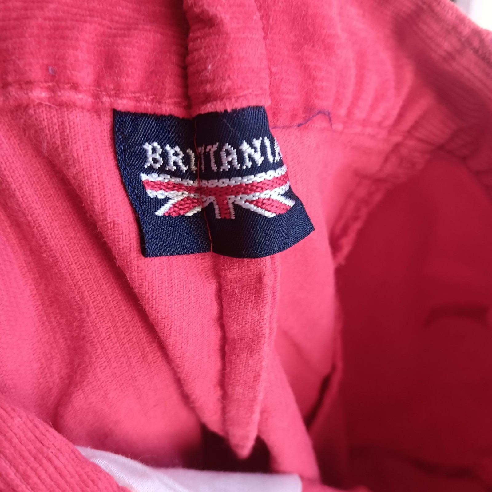 29×32 Corduroy Preppy Pants Vintage 80’s Britannia Cherry Red High Waist