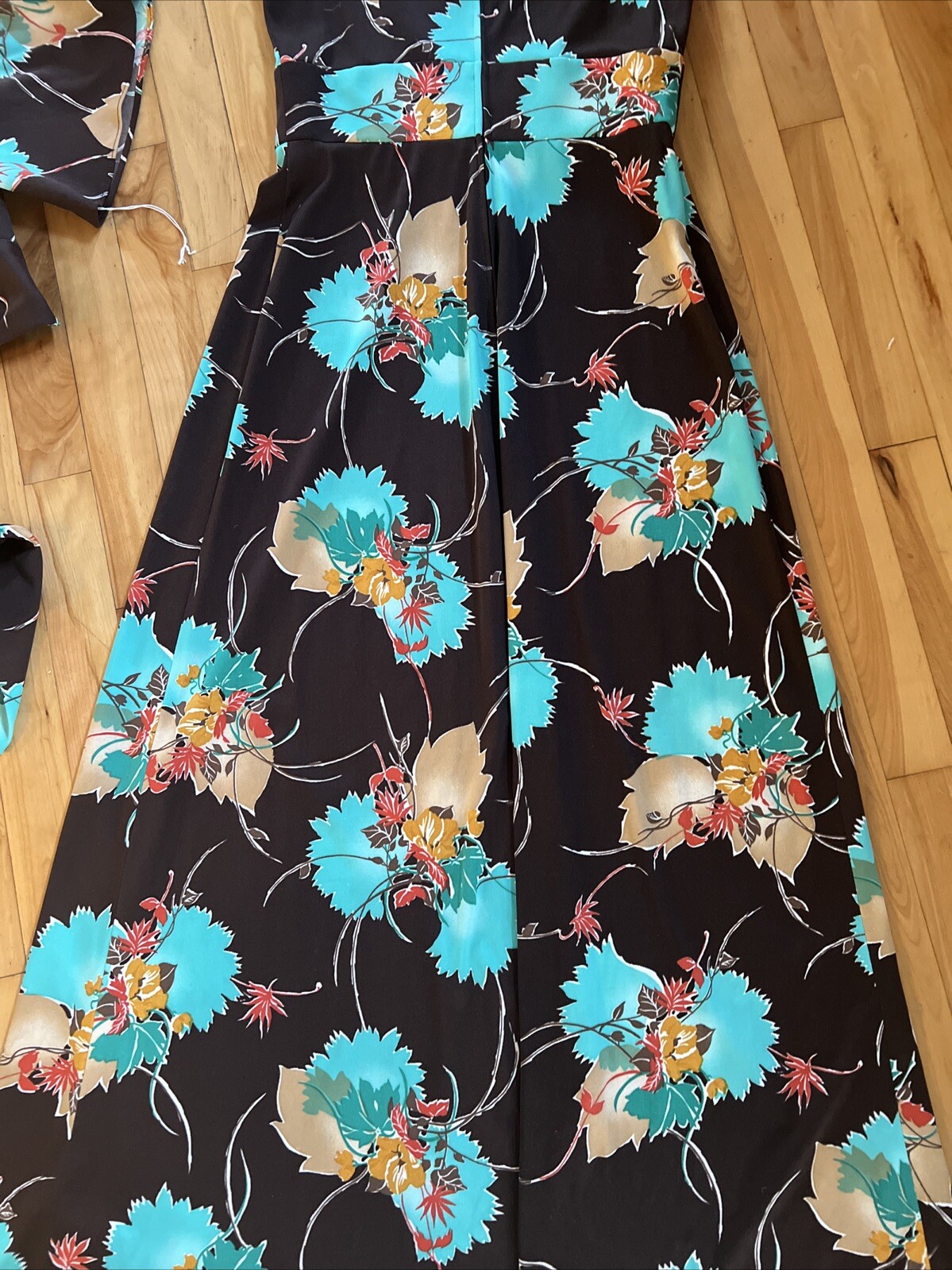 C.M. Courtney Vintage Maxi Dress & Cropped Wrap Jacket USA Made Women’s 9/10