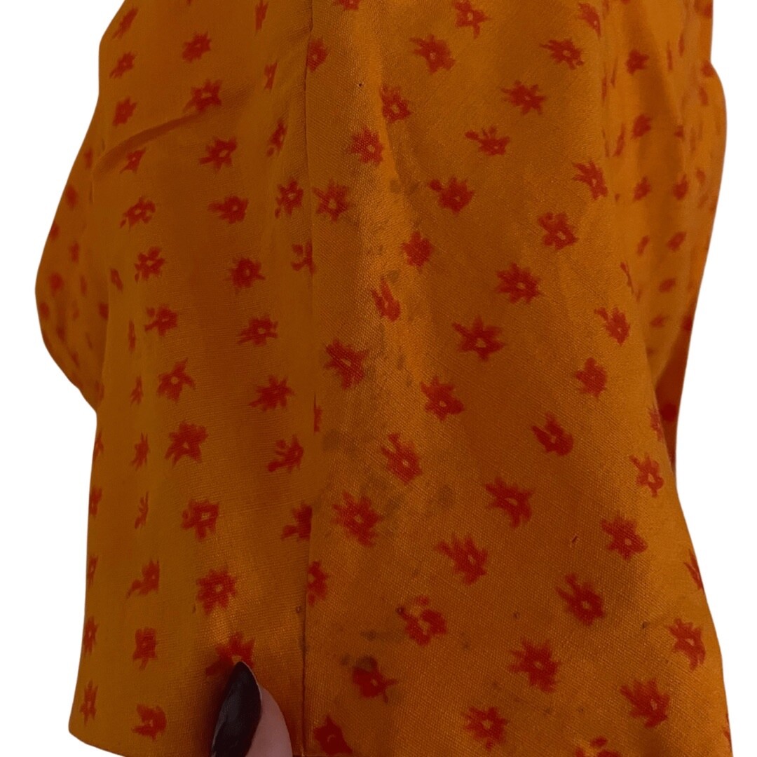 Vintage 50s 60s Orange Dress Mr. Mort Shift Wiggle Bombshell Hourglass AS IS