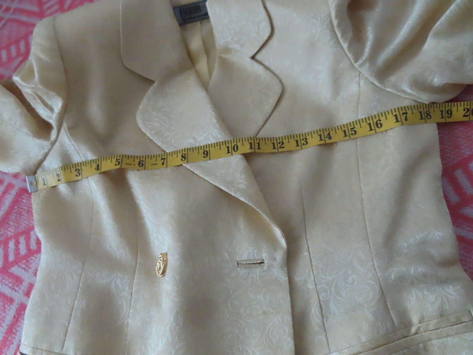 vintage rare 50s 60s Fashion for Lady Matsuzakaya silk suit sz 3 (Read)