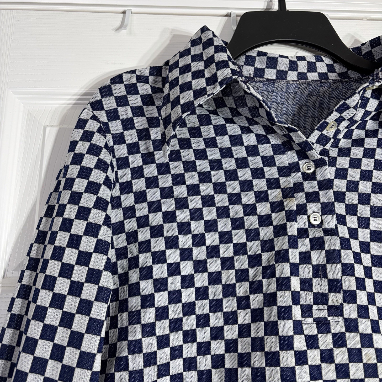 Vintage 60s Checkered Blouse