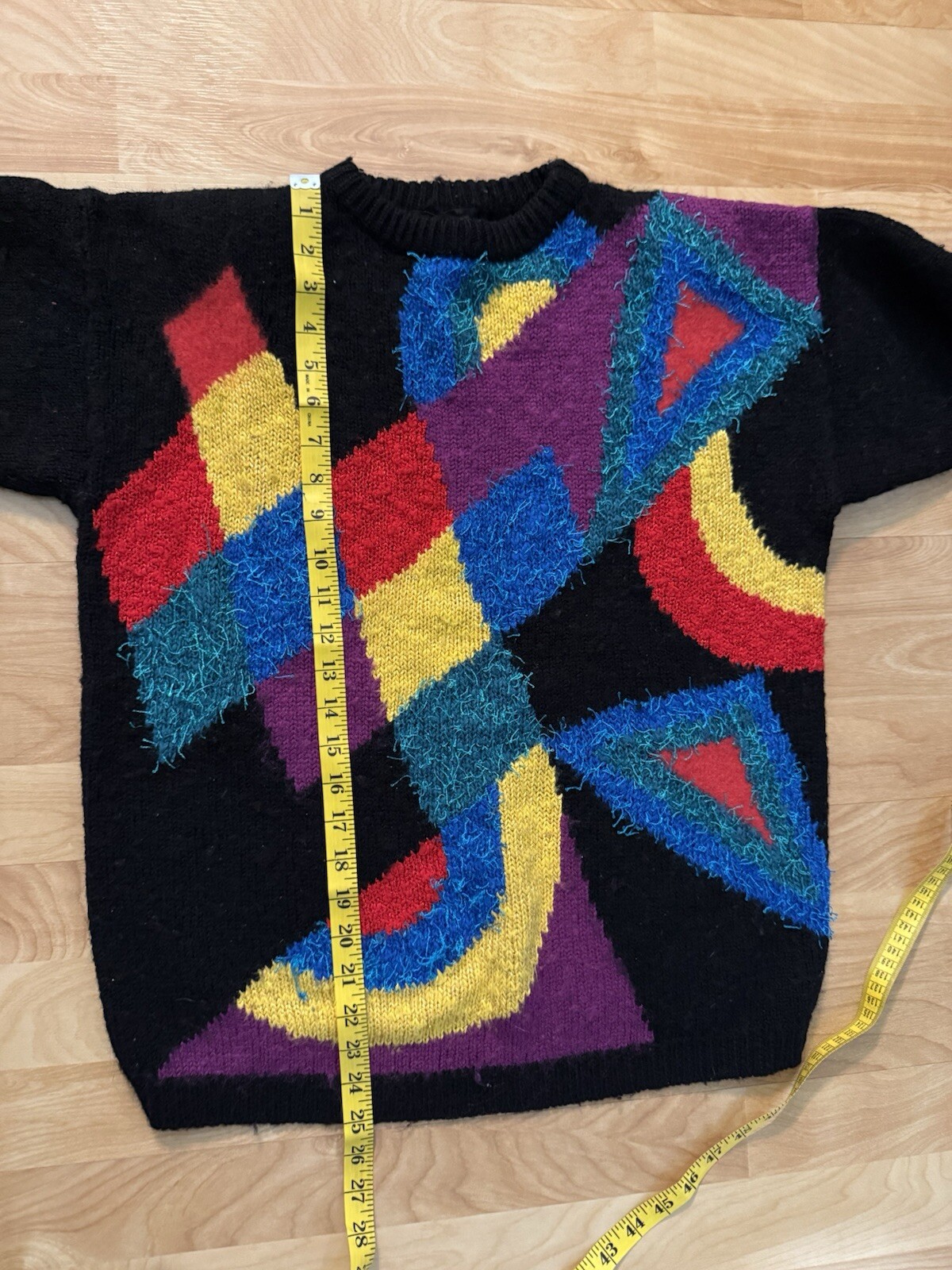 Vintage Rochelle California Colorful Geometric Acrylic/wool Woman’s Sweater XL